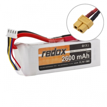 Redox 2600mAh 11,1V 50C - LiPo-Pack